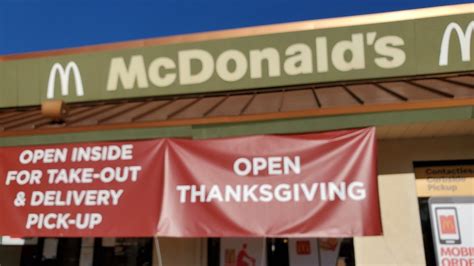 McDonald's: Open Doors on Thanksgiving for Comfort, Convenience, and Community