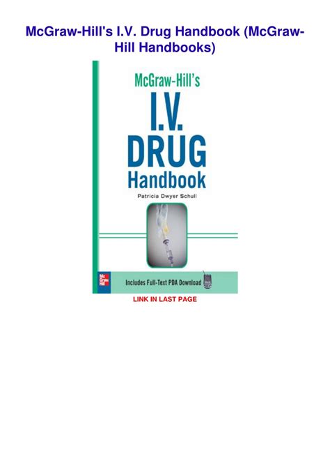 McGraw-Hill's I.V. Drug Handbook Reader