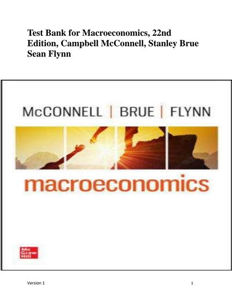 Mcconnell brue flynn economics 19e test bank Ebook PDF