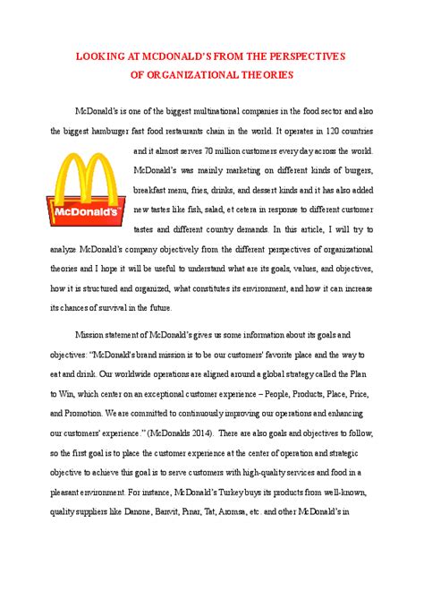 Mcdonalds area management answers Ebook Epub