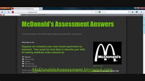 Mcdonals Quality Unit Test Answers Doc