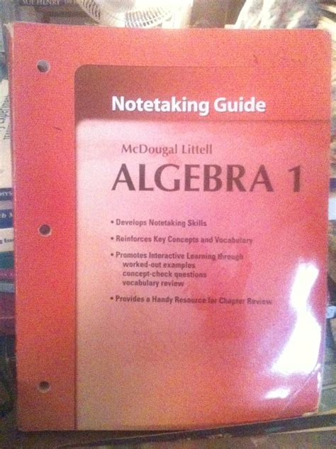 Mcdougal Littell Algebra 1 Notetaking Guide Answers Epub