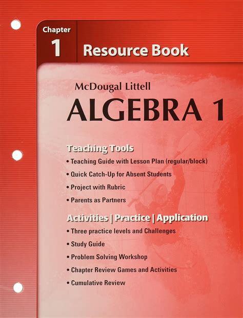 Mcdougal Littell Algebra 1 Resource Book Answers Kindle Editon