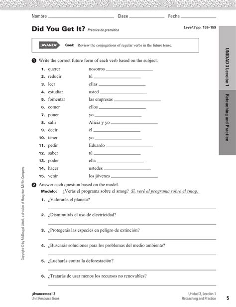 Mcdougal Littell Spanish 3 Textbook Answers PDF