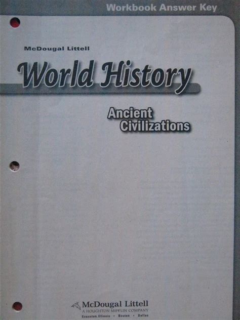 Mcdougal Littell World History Workbook Answer Key PDF