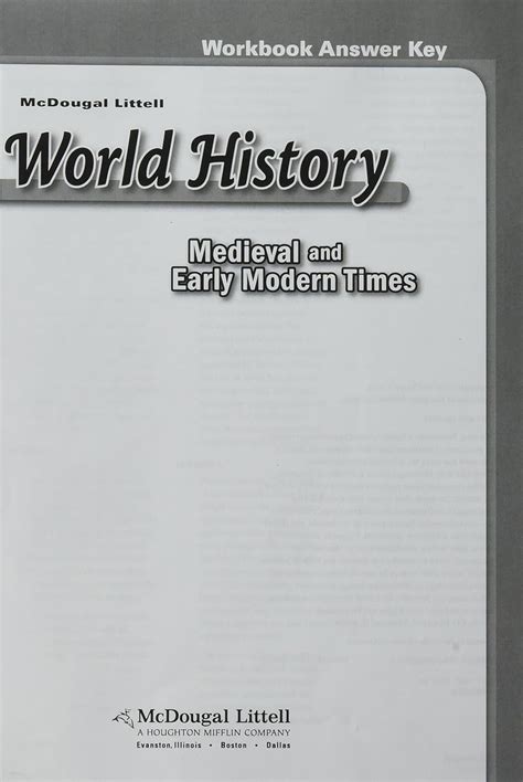 Mcdougal Littell World History Worksheet Answers Kindle Editon