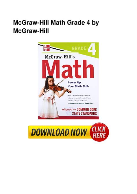 Mcgraw Hill 4th Grade Math Workbook Florida PDF Epub