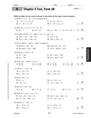 Mcgraw Hill Algebra 1chapter 3 Answer Key Doc