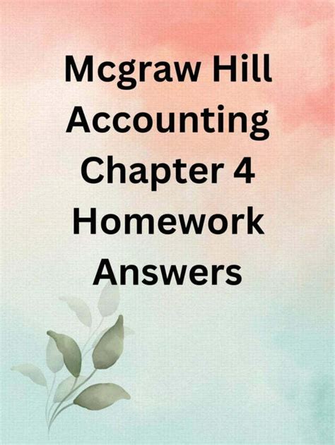 Mcgraw Hill College Accounting Answers Doc