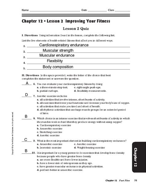 Mcgraw Hill Companies Section Quizzes Answer Keys Reader