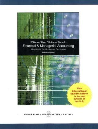 Mcgraw Hill Financial Accounting 15th Edition Exercises And Answers Kindle Editon