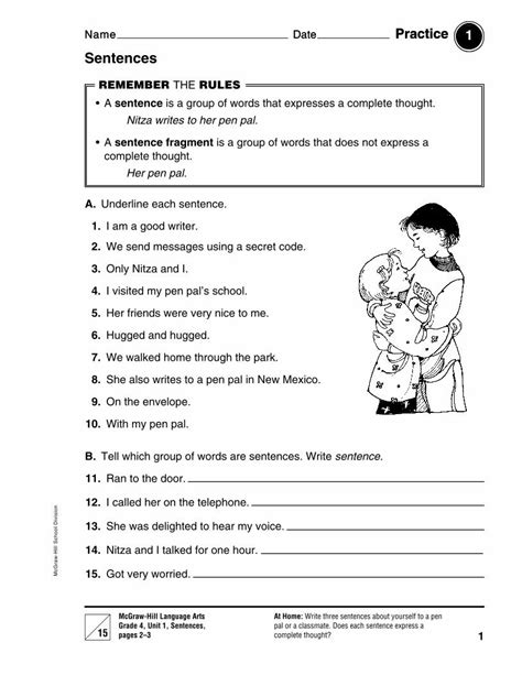 Mcgraw Hill Language Arts Grade 3 Unit 1 Sentences Page 2 Ebook PDF