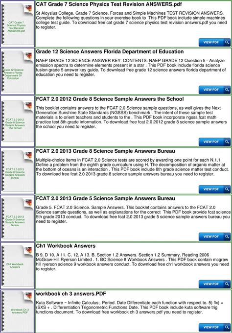 Mcgrawhill 6th Grade Science Answers Kindle Editon