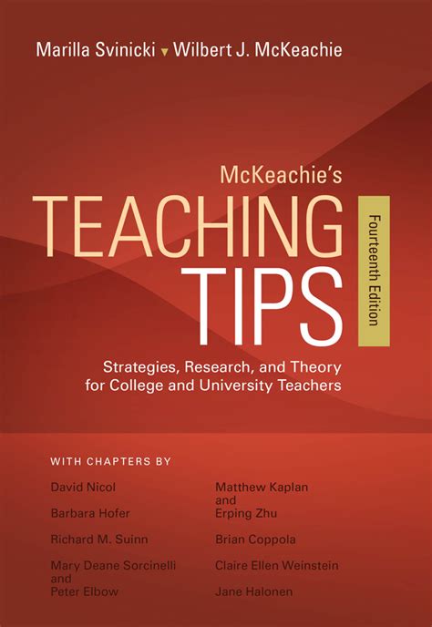 Mckeachie Teaching Tips Twelfth Edition Plus Guide To Technology Tools College Teaching Series PDF