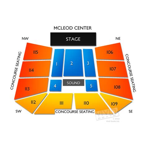 Mcleod Center Seating Chart