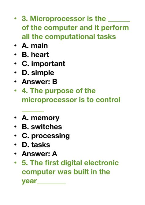 Mcq On Microprocessor 8086 With Answers Epub