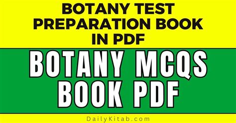 Mcqs Of Botany With Answers Free PDF