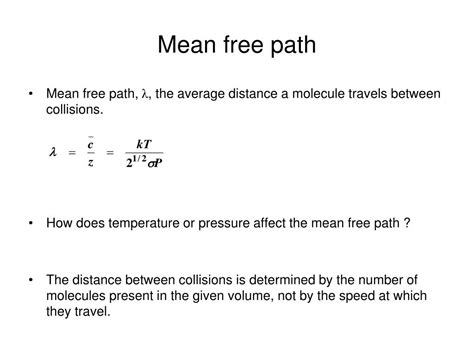 Mean Free Path Reader