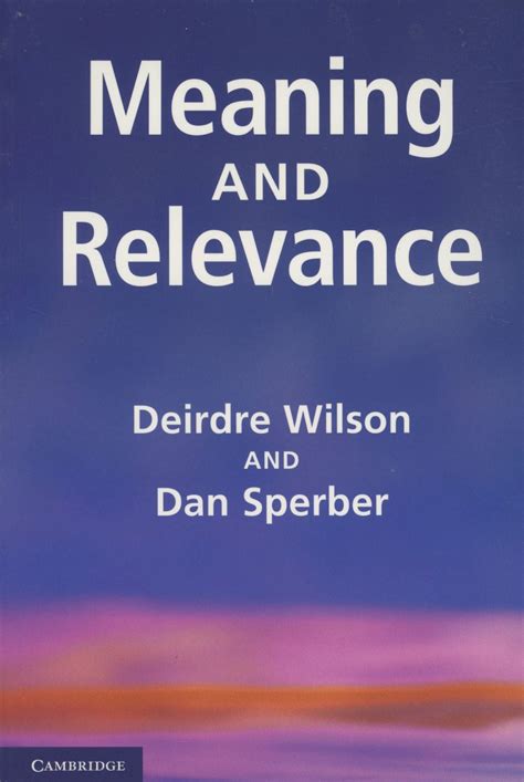 Meaning and Relevance Reader