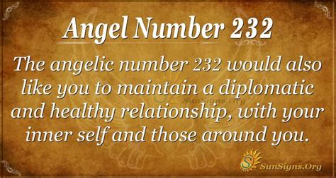 Meaning of 232 Angel Number