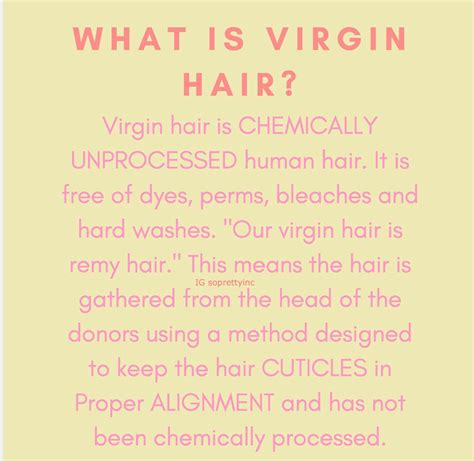 Meaning of Virgin Hair