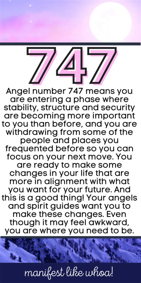 Meaning of the 747 Angel Number