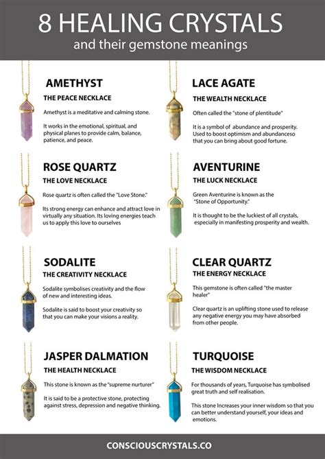 Meanings of Necklace Crystals