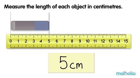 Measure the volume in centimeters: