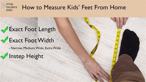 Measure their feet regularly: