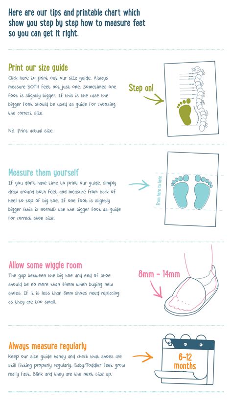 Measure your child's feet regularly: