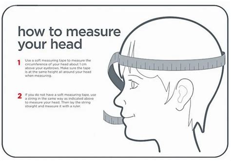 Measure your head circumference: