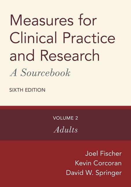 Measures for Clinical Practice A Sourcebook Volume 2 Adults Doc