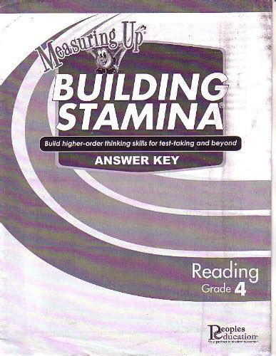 Measuring Answer Key Building Stamina Science Doc