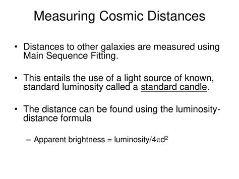 Measuring Cosmic Distances: