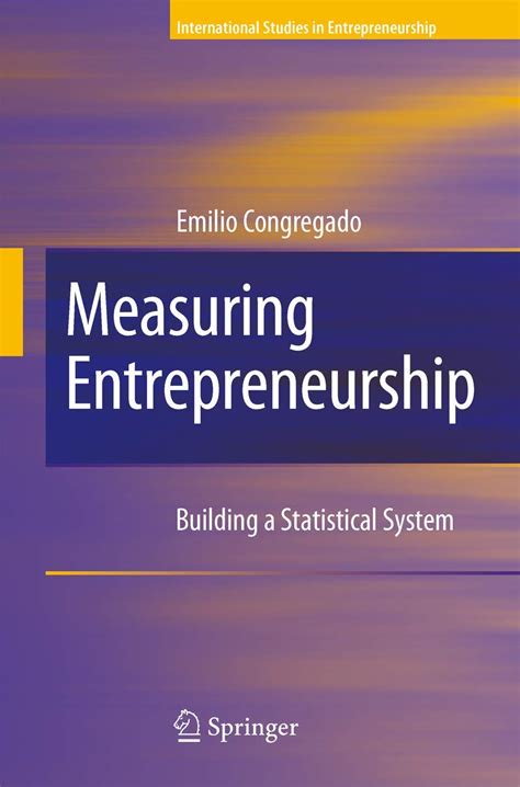 Measuring Entrepreneurship Building a Statistical System 1st Edition Doc