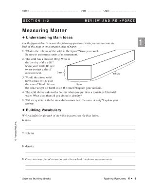 Measuring Matter Review And Reinforce Answer Key Reader