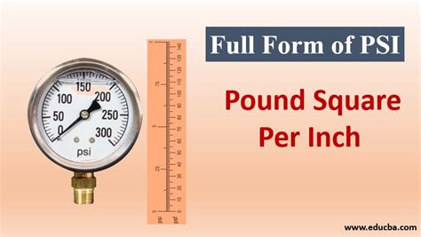 Measuring Pressure: Force Per Square Inch (PSI)