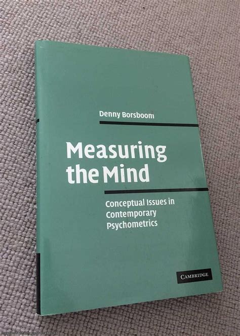 Measuring the Mind Conceptual Issues in Contemporary Psychometrics Epub