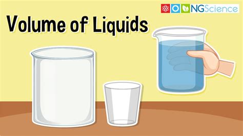 Measuring the volume of liquids in a container.