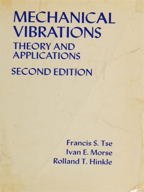 Mechanical Vibration Morse Hinkle Solution Epub