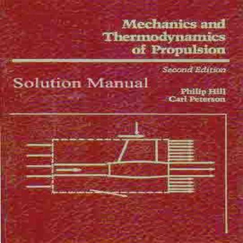 Mechanics And Thermodynamics Propulsion Solution Manual Reader