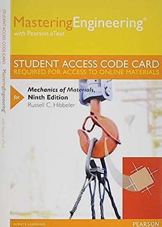 Mechanics of Materials + Masteringengineering With Pearson Etext Standalone Access Card PDF