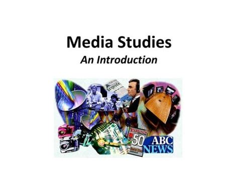 Media Studies An Introduction Doc