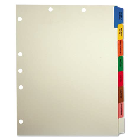 Medical Chart Divider Tabs