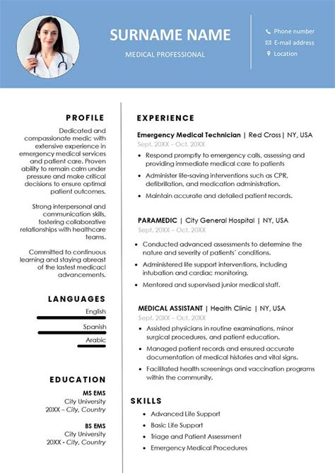Medical Cv Examples And Templates