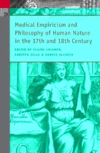 Medical Empiricism and Philosophy of Human Nature in the 17th and 18th Century Epub