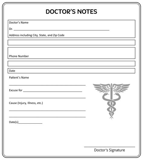 Medical Note Template