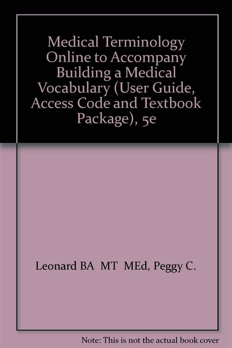 Medical Terminology Online for Building a Medical Vocabulary (User Guide Epub