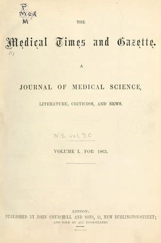 Medical Times and Gazette Kindle Editon