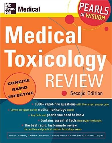 Medical Toxicology Review Pearls of Wisdom Second Edition PDF